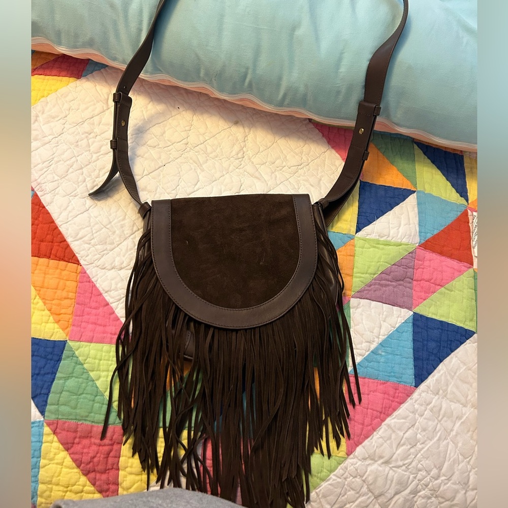 Frye Fringe Saddle Bag